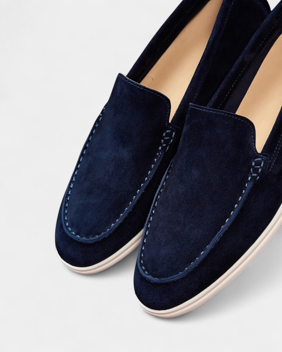 Aurazio Mocassini Uomo Camoscio Slip-On