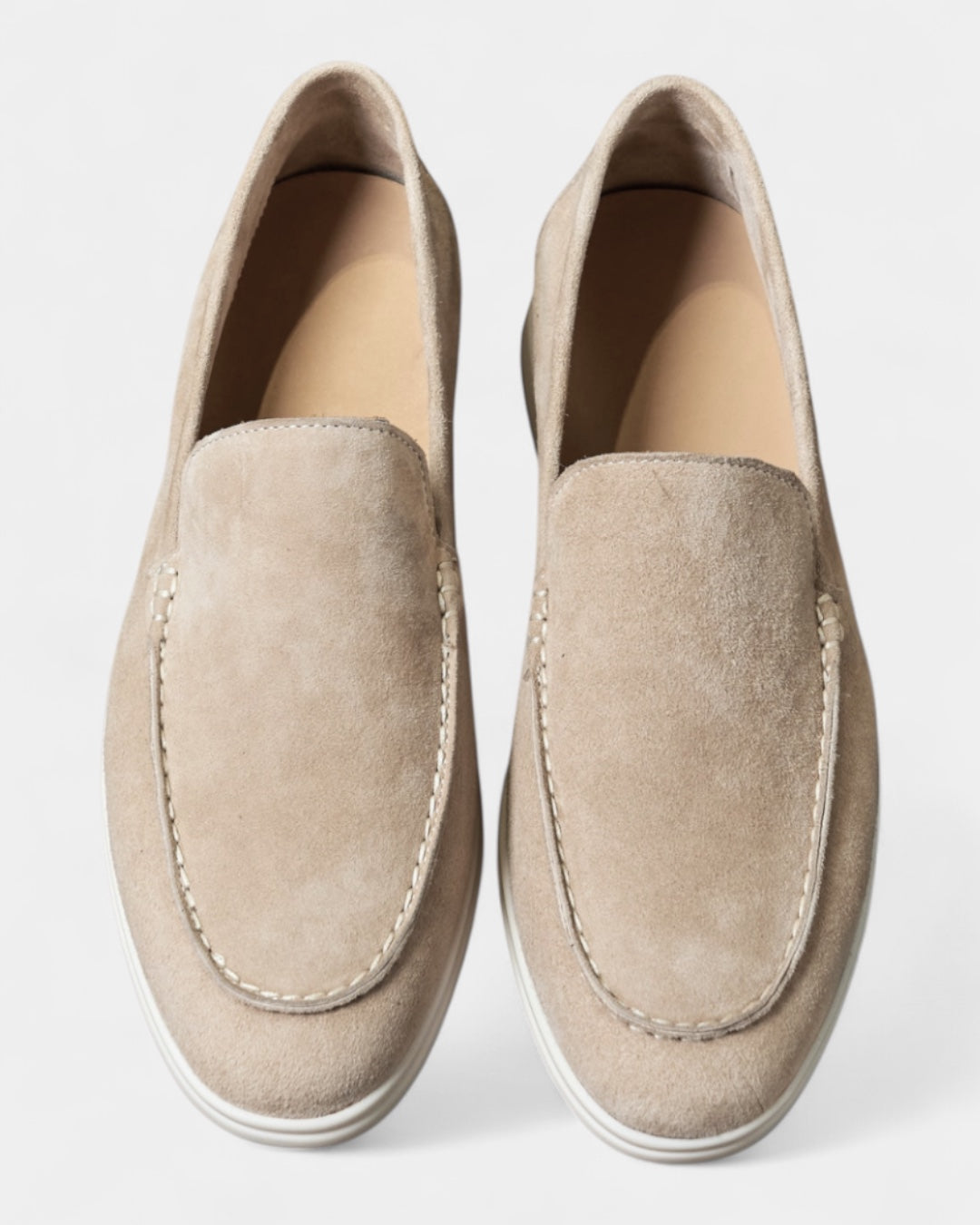 Aurazio Mocassini Uomo Camoscio Slip-On