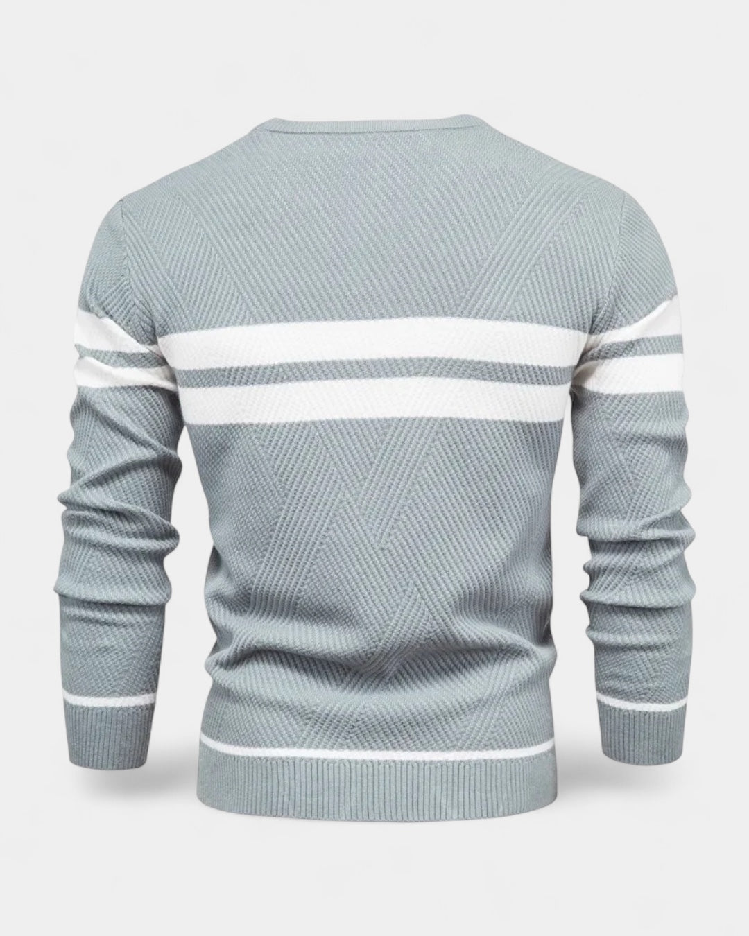 Aurazio Maglione Uomo a Righe Girocollo