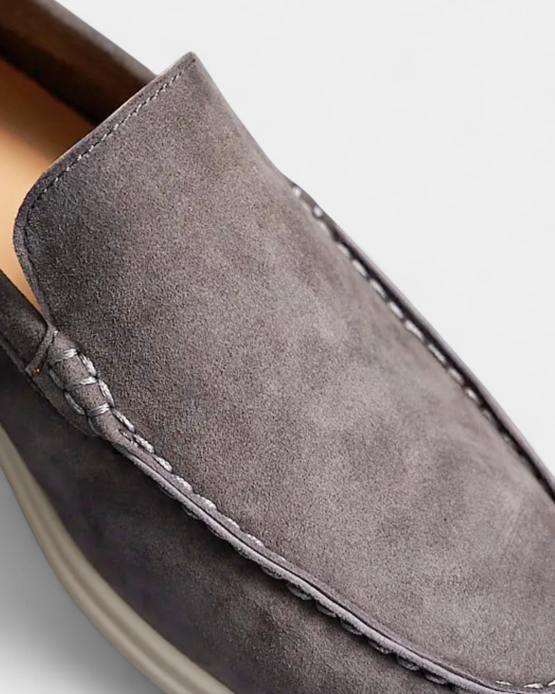 Aurazio Mocassini Uomo Camoscio Slip-On