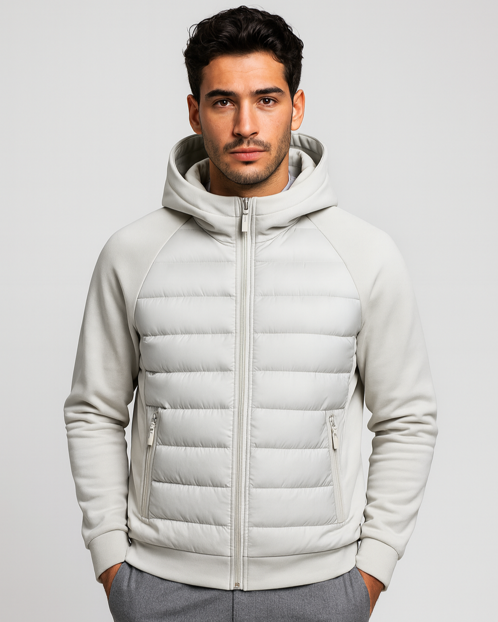 Aurazio Piumino Softshell Uomo con Cappuccio
