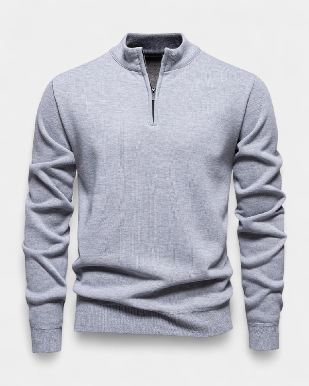 Aurazio Maglione Uomo Mezza Zip Cotone