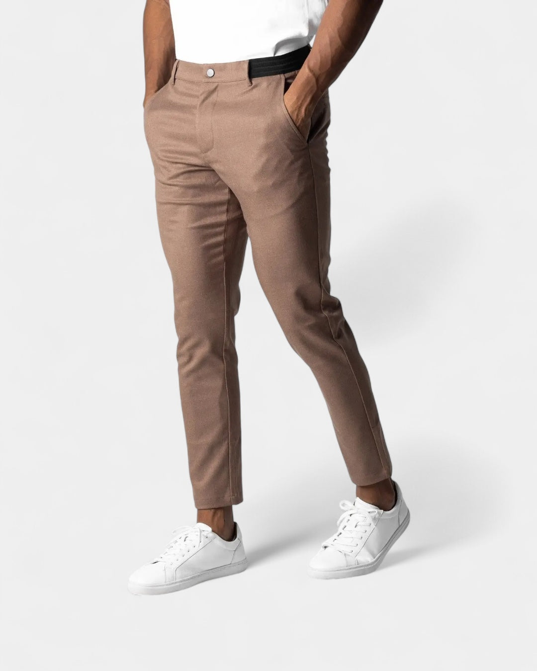 Aurazio Pantaloni Eleganti Uomo Stretch