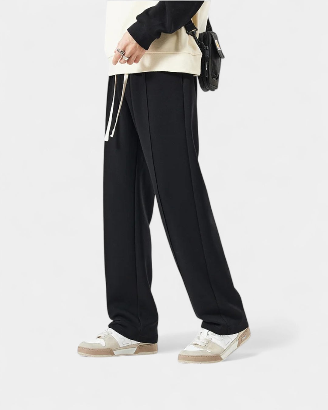 Aurazio Pantaloni Jogger Uomo Gamba Dritta