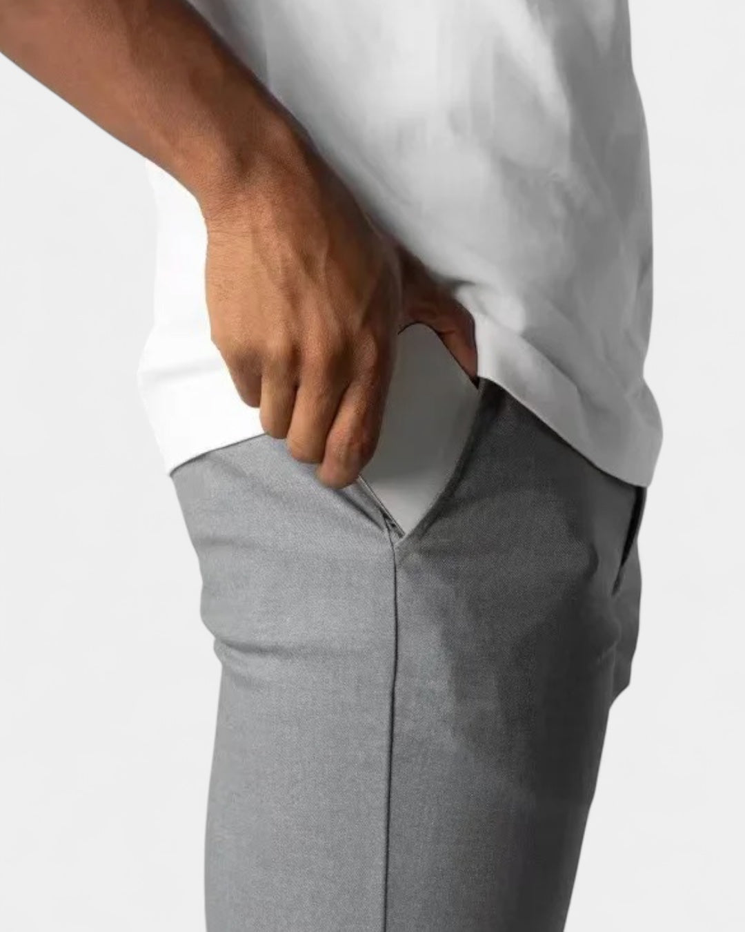 Aurazio Pantaloni Eleganti Uomo Stretch