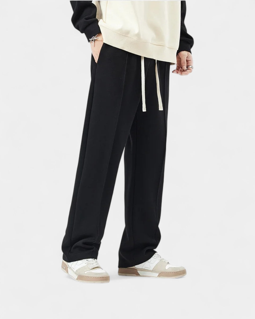 Aurazio Pantaloni Jogger Uomo Gamba Dritta