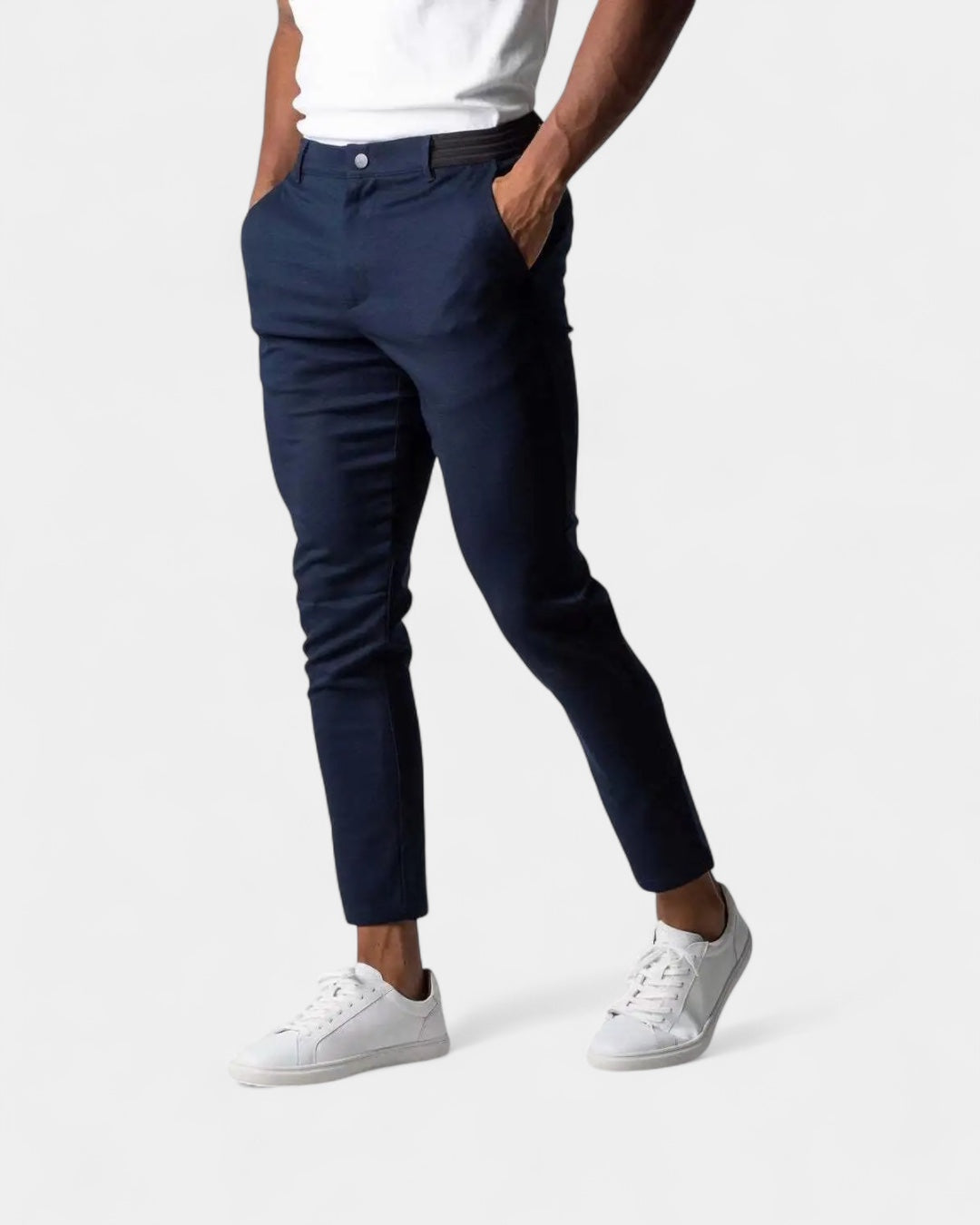Aurazio Pantaloni Eleganti Uomo Stretch