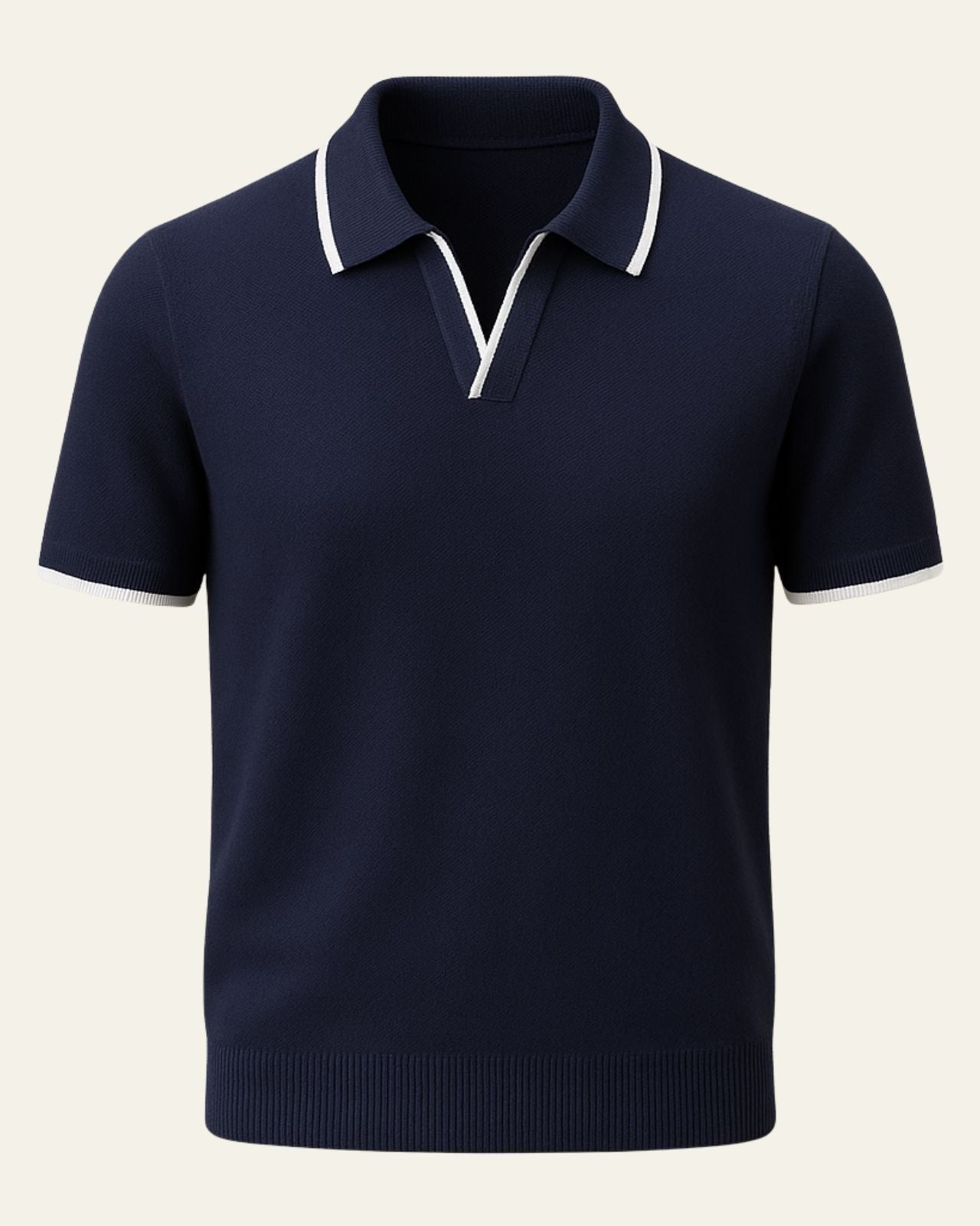 Aurazio Polo in Maglia Edge Elegante da uomo