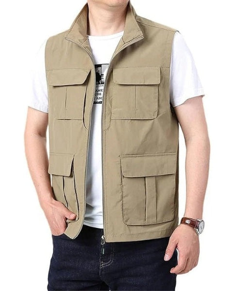 Aurazio Gilet Multitasche Leggero da uomo