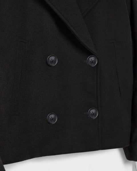 Aurazio Cappotto doppiopetto in lana corto da donna