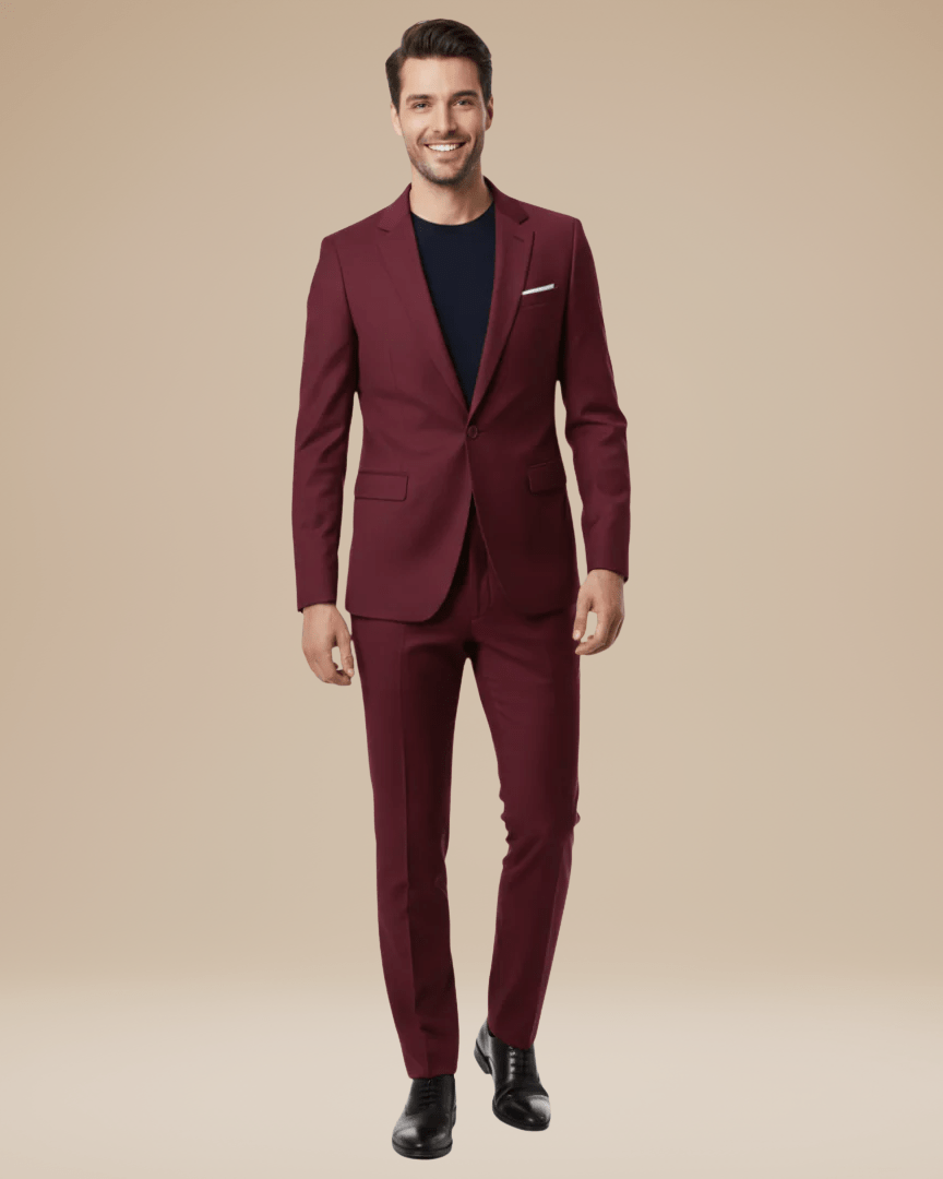 Aurazio Abito Uomo Su Misura Due Pezzi Tessuto Stretch Comfort Elegante E Versatile