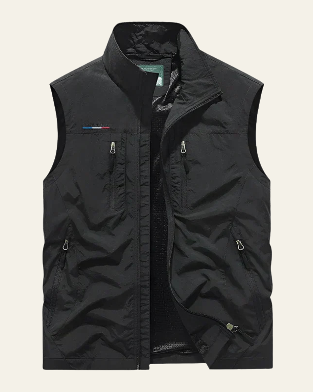 Aurazio Gilet Leggero Aderente In Tessuto Tecnico Da Uomo