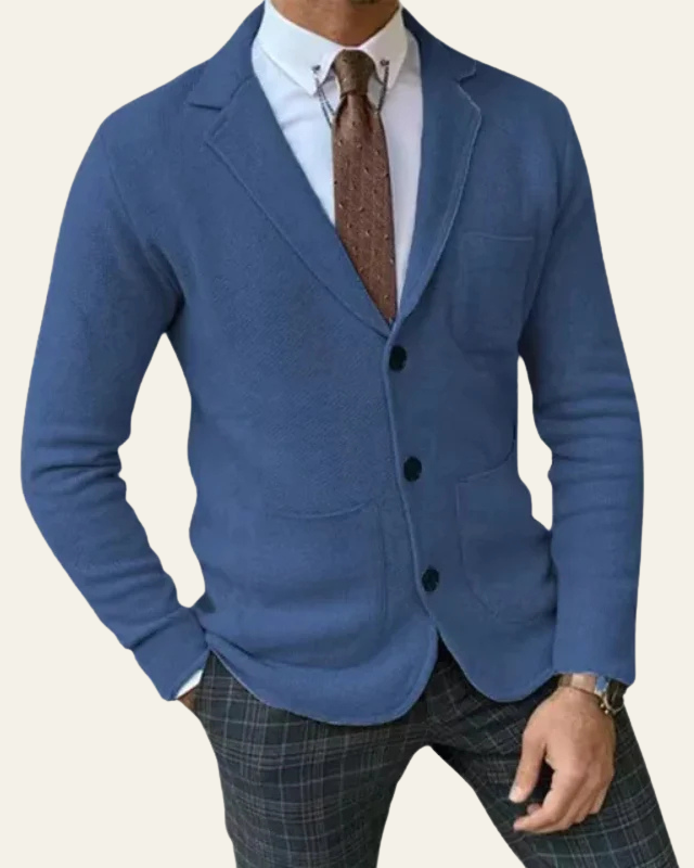 Aurazio Blazer di maglia premium per uomo