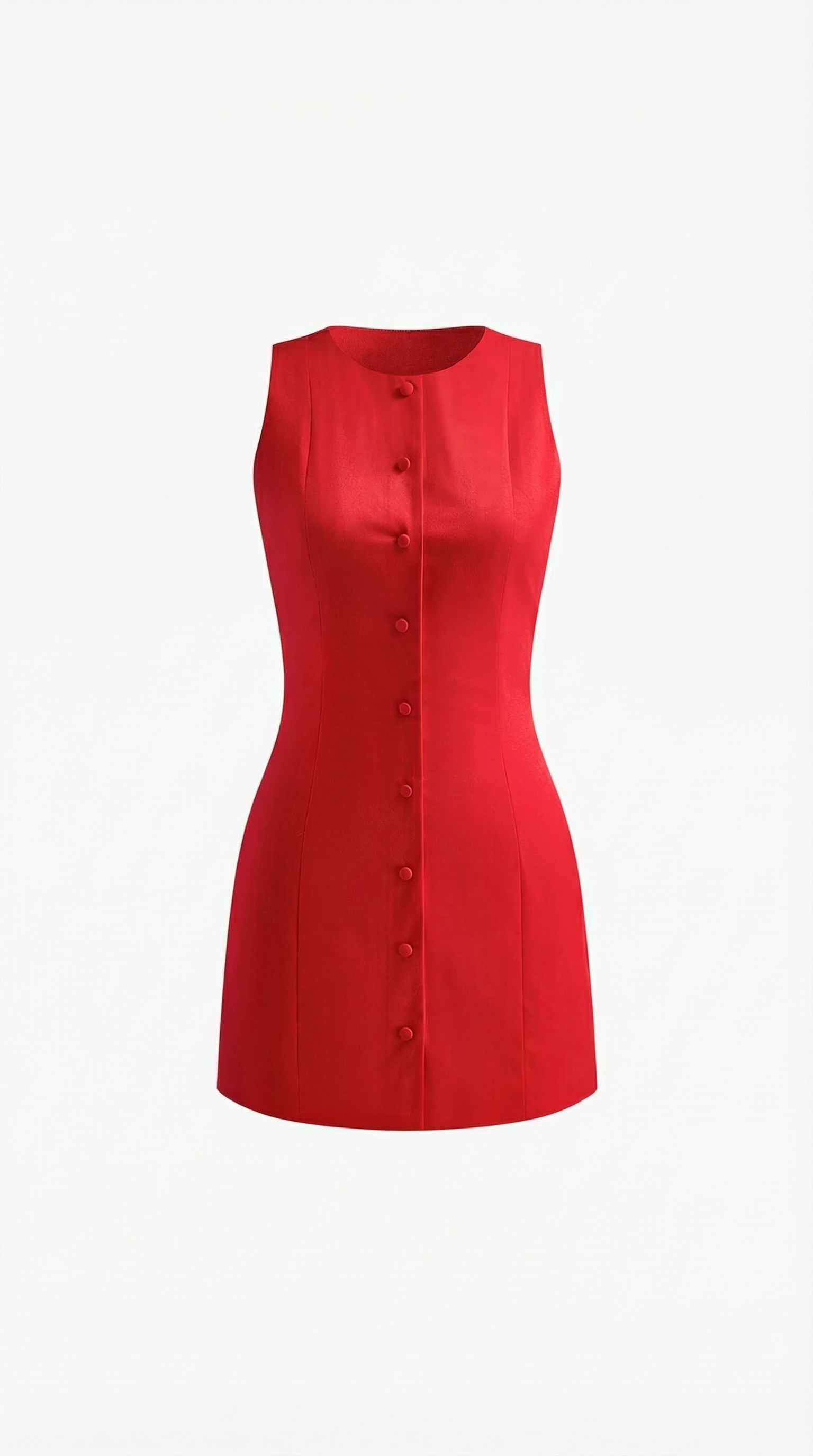 Aurazio Vestito Bottonato Senza Maniche da Donna