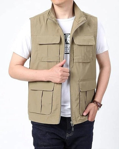Aurazio Gilet Multitasche Leggero da uomo