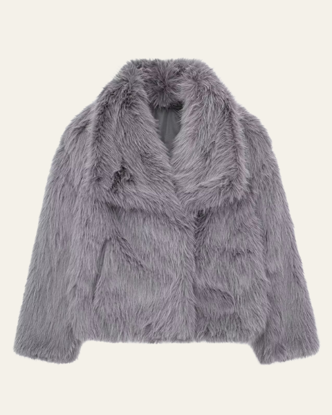 Giacca Donna in Pelliccia Sintetica Heritage Eleganza Senza Tempo