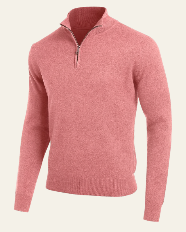 Aurazio Maglione Con Cerniera A Metà Da Uomo