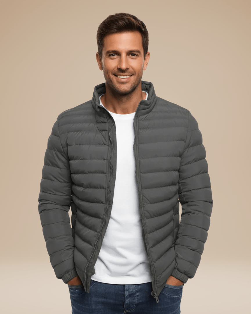 Aurazio Giacca Trapuntata Leggera Uomo Mezza Stagione Confortevole Calore Leggero E Taglio Regular