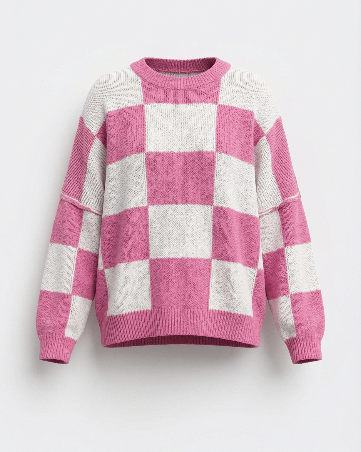 Aurazio Maglione a Quadri Checkered da Donna