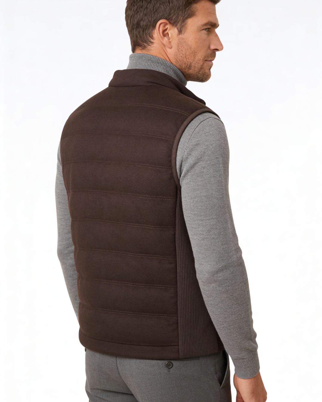 Aurazio Gilet imbottito in piuma d'oca da uomo
