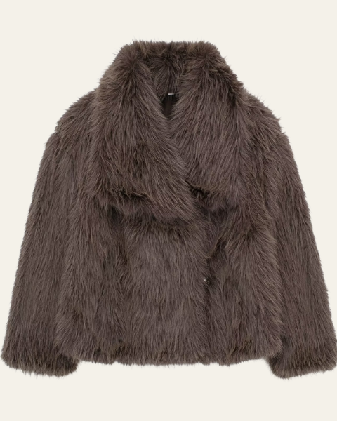 Giacca Donna in Pelliccia Sintetica Heritage Eleganza Senza Tempo