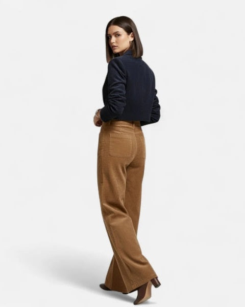 Aurazio Pantaloni in velluto a coste a gamba ampia da donna