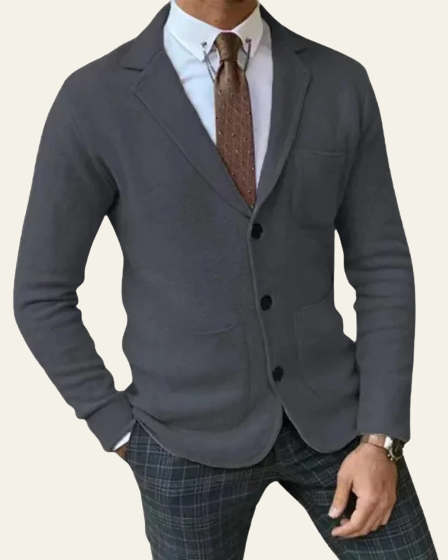 Aurazio Blazer di maglia premium per uomo