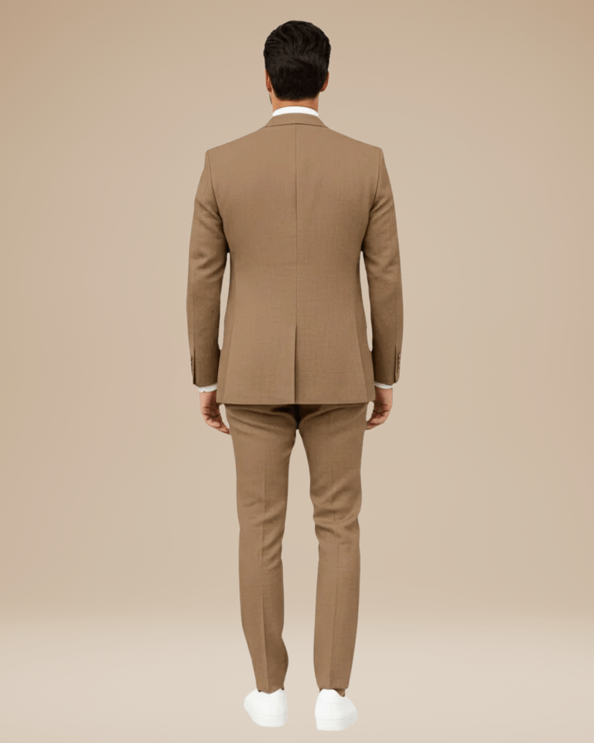 Aurazio Abito Uomo Slim Fit In Lino Leggero Elegante Completo Monopetto Due Bottoni