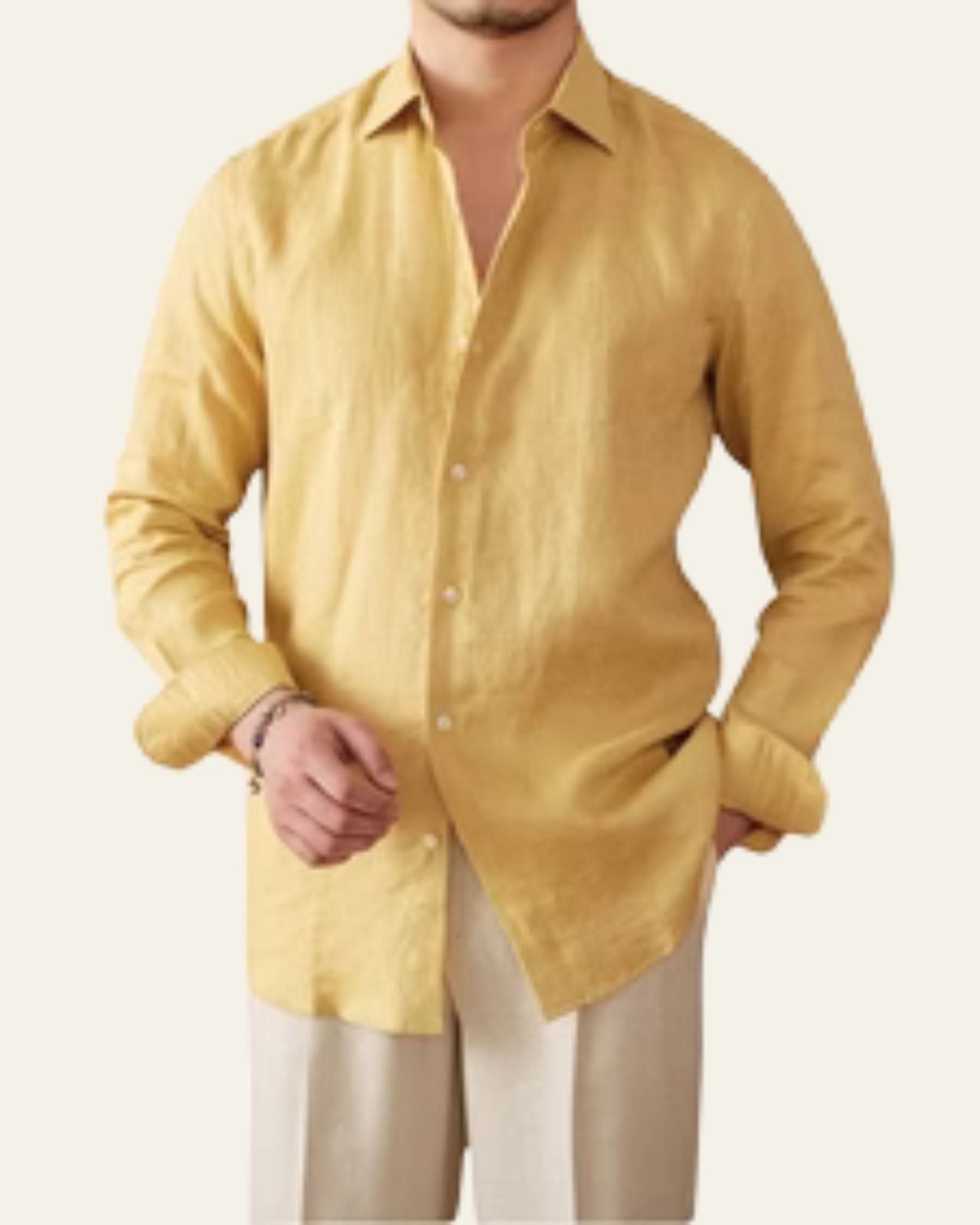 Aurazio Camicia di Lino da Uomo