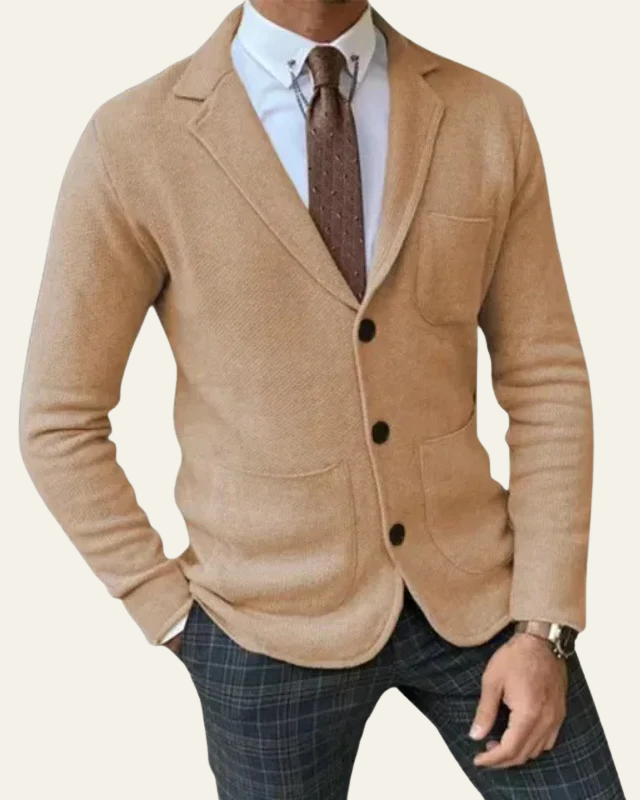 Aurazio Blazer di maglia premium per uomo