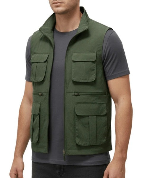 Aurazio Gilet Multitasche Leggero da uomo