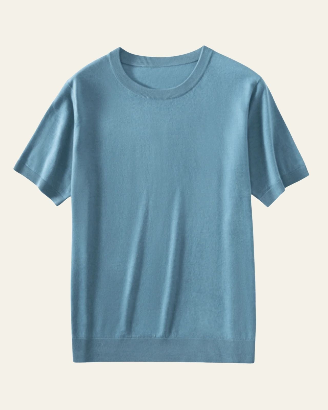 Aurazio Maglietta in lana lavorata a maglia da uomo