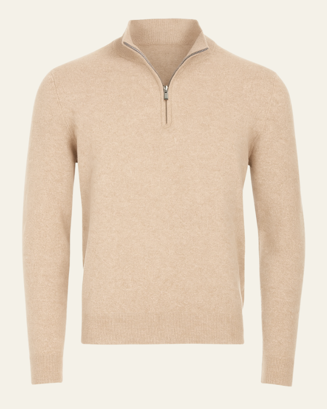 Aurazio Maglione Con Cerniera A Metà Da Uomo