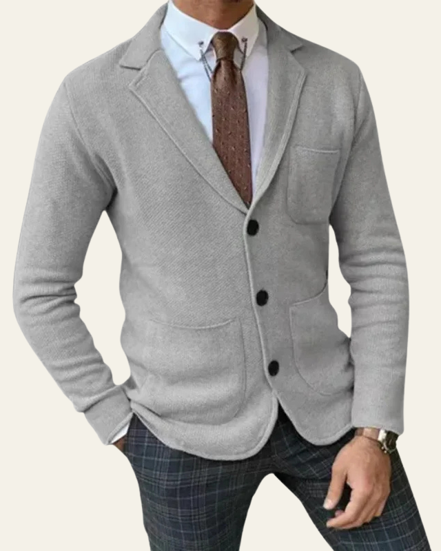 Aurazio Blazer di maglia premium per uomo