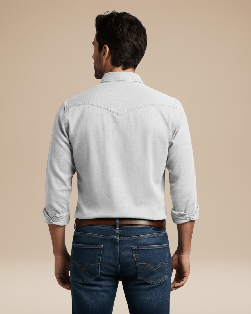 Aurazio Camicia Uomo Casual Elegante In Cotone Morbido Vestibilità Regolare Confortevole Per Ogni Occasione