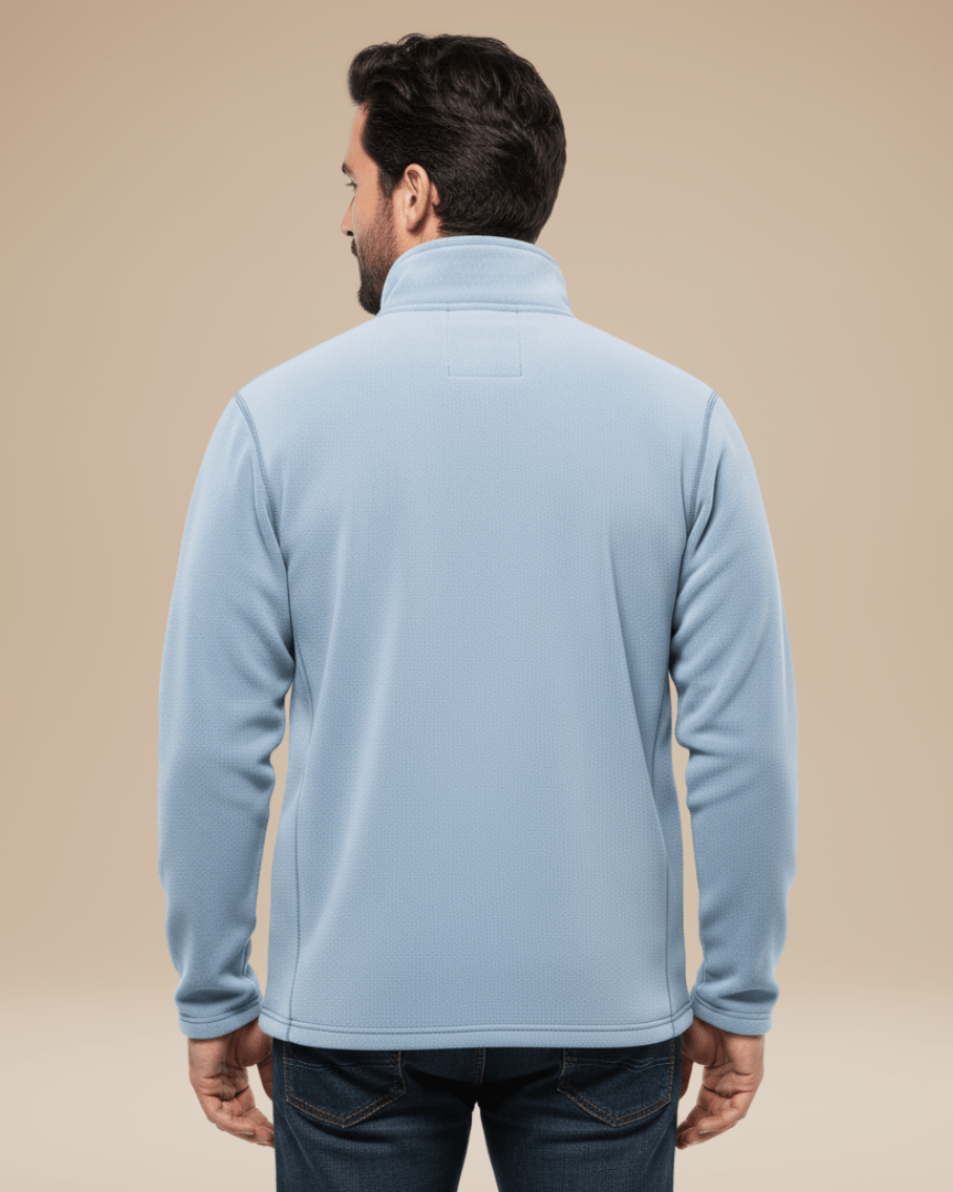 Aurazio Maglione In Pile Con Mezza Zip Unisex Caldo Leggero Per Trekking E Outdoor Protezione Collo Alto