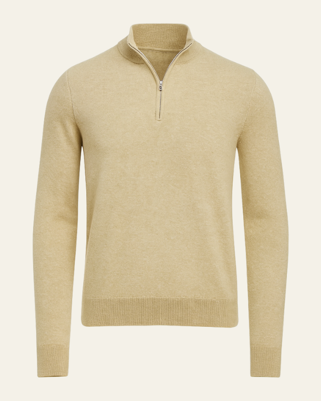 Aurazio Maglione Con Cerniera A Metà Da Uomo