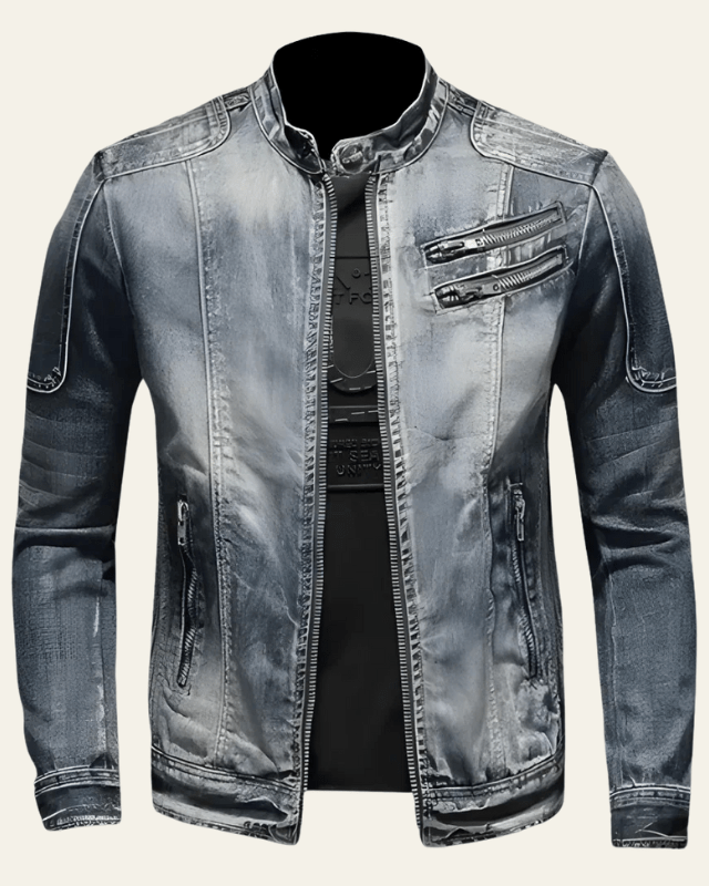 Aurazio Giacca in denim premium da uomo elegante