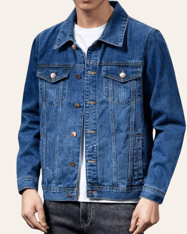 Aurazio Giacca in denim elegante da uomo