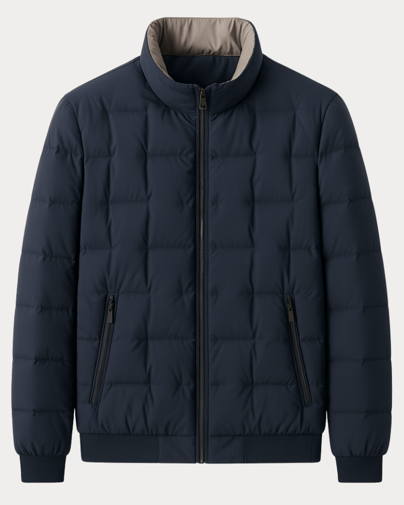 Aurazio Giubbotto Puffer Trapuntato Calore Urbano Unisex Imbottitura Leggera Fodera Interna A Nido D Ape