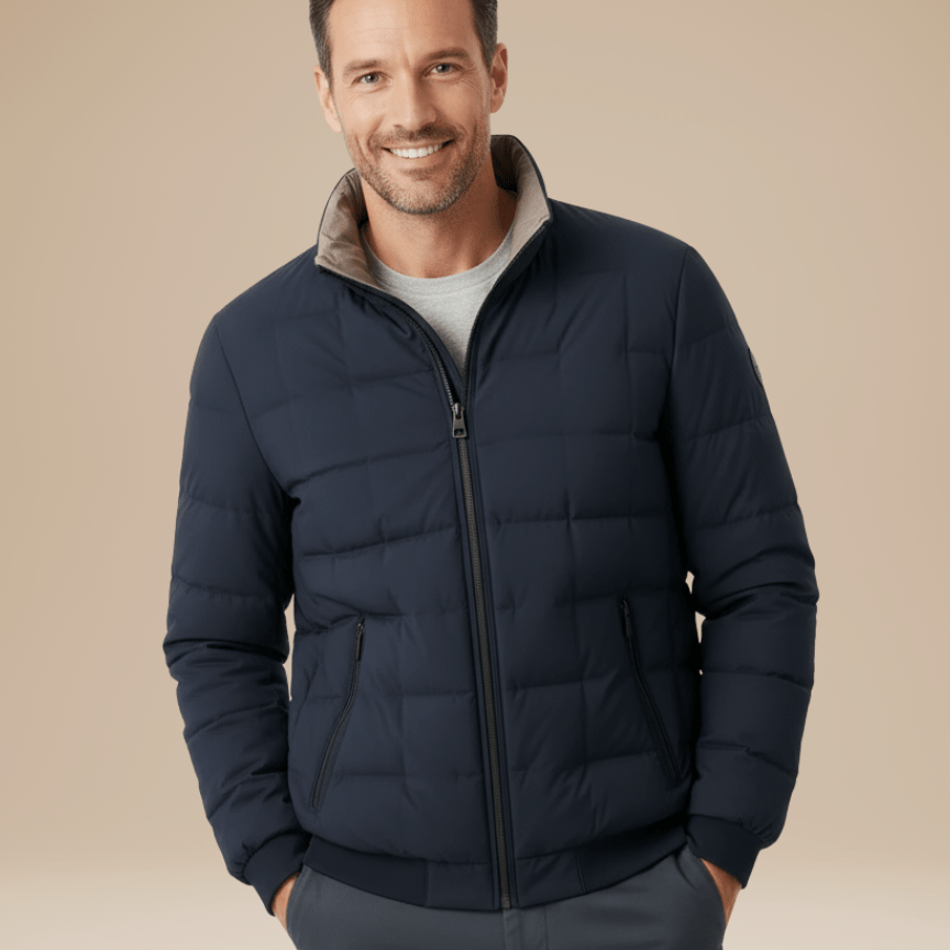 Aurazio Giubbotto Puffer Trapuntato Calore Urbano Unisex Imbottitura Leggera Fodera Interna A Nido D Ape