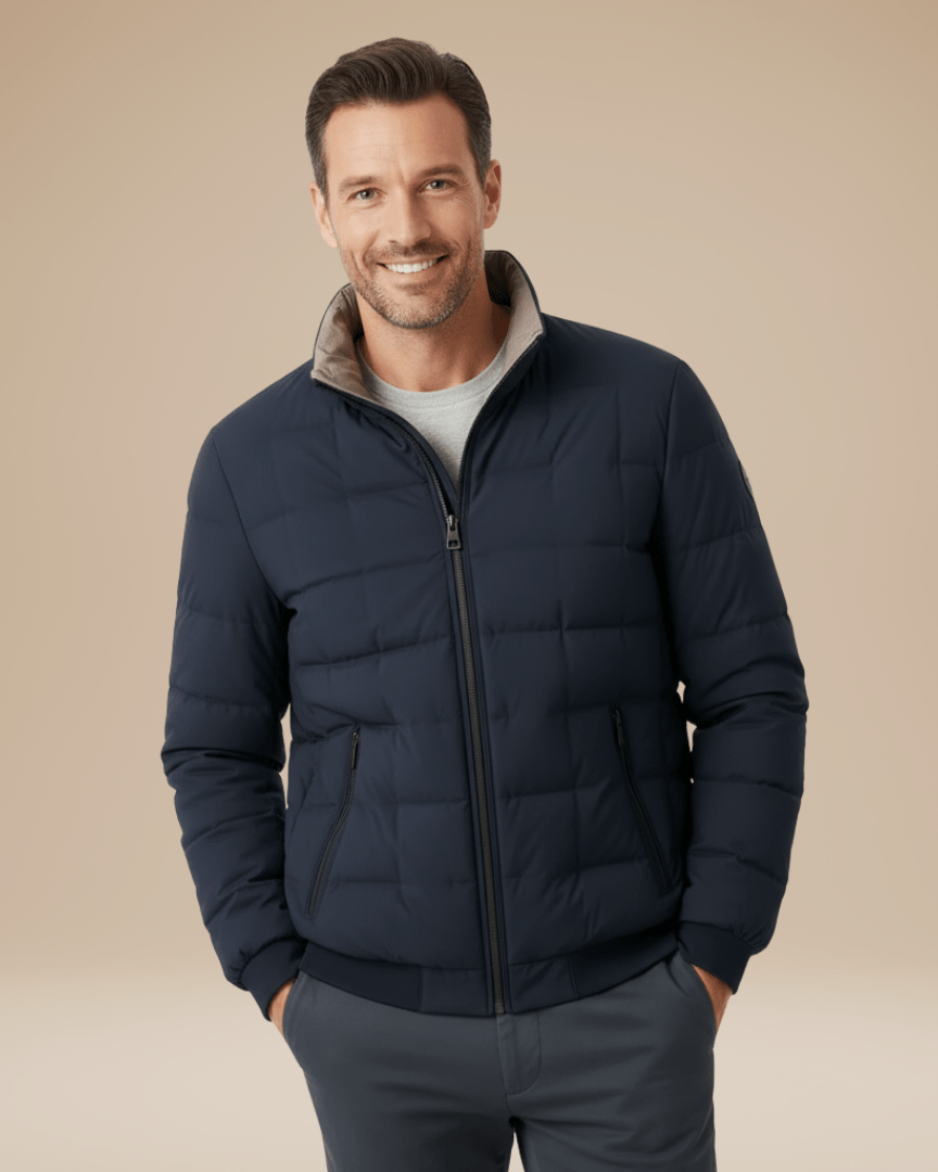 Aurazio Giubbotto Puffer Trapuntato Calore Urbano Unisex Imbottitura Leggera Fodera Interna A Nido D Ape