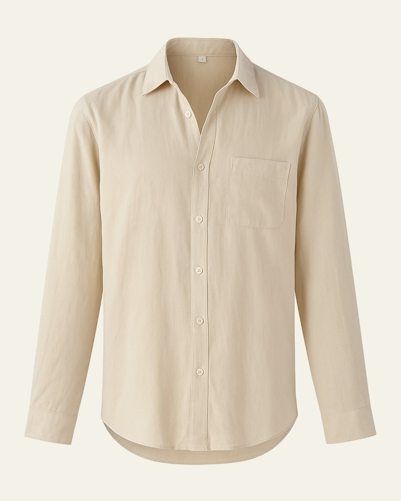 Camicia Uomo in Lino Oversize Misto Leggera Estiva