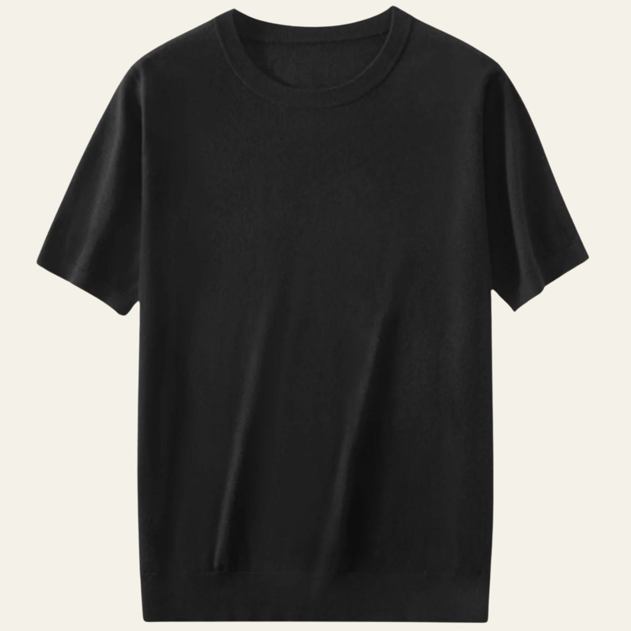 Aurazio Maglietta in lana lavorata a maglia da uomo