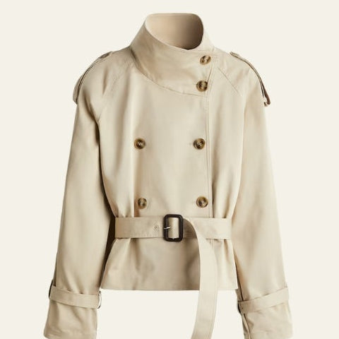 Aurazio Cappotto Trench in Twill da Donna