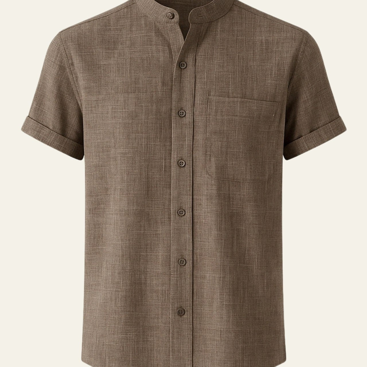Camicia Uomo da Club Misto Poliestere Lino Raffinata