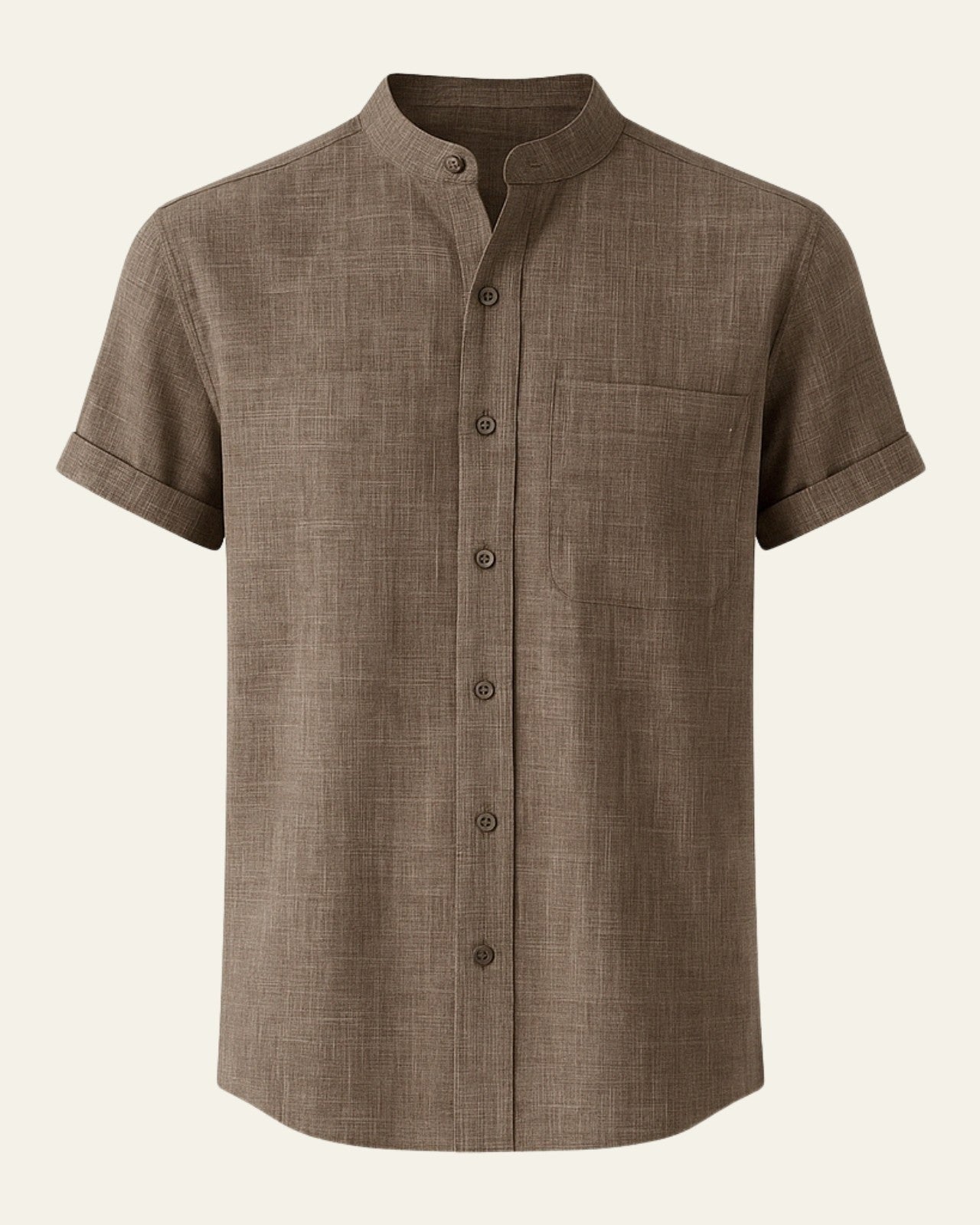 Aurazio Camicia da Club in Poliestere Lino da Uomo