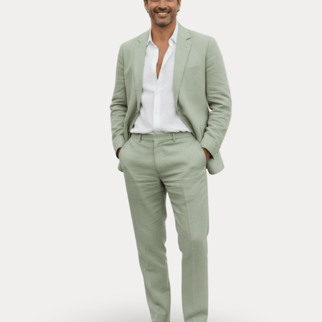 Abito Uomo Sartoriale in Lino Traspirante per Matrimoni