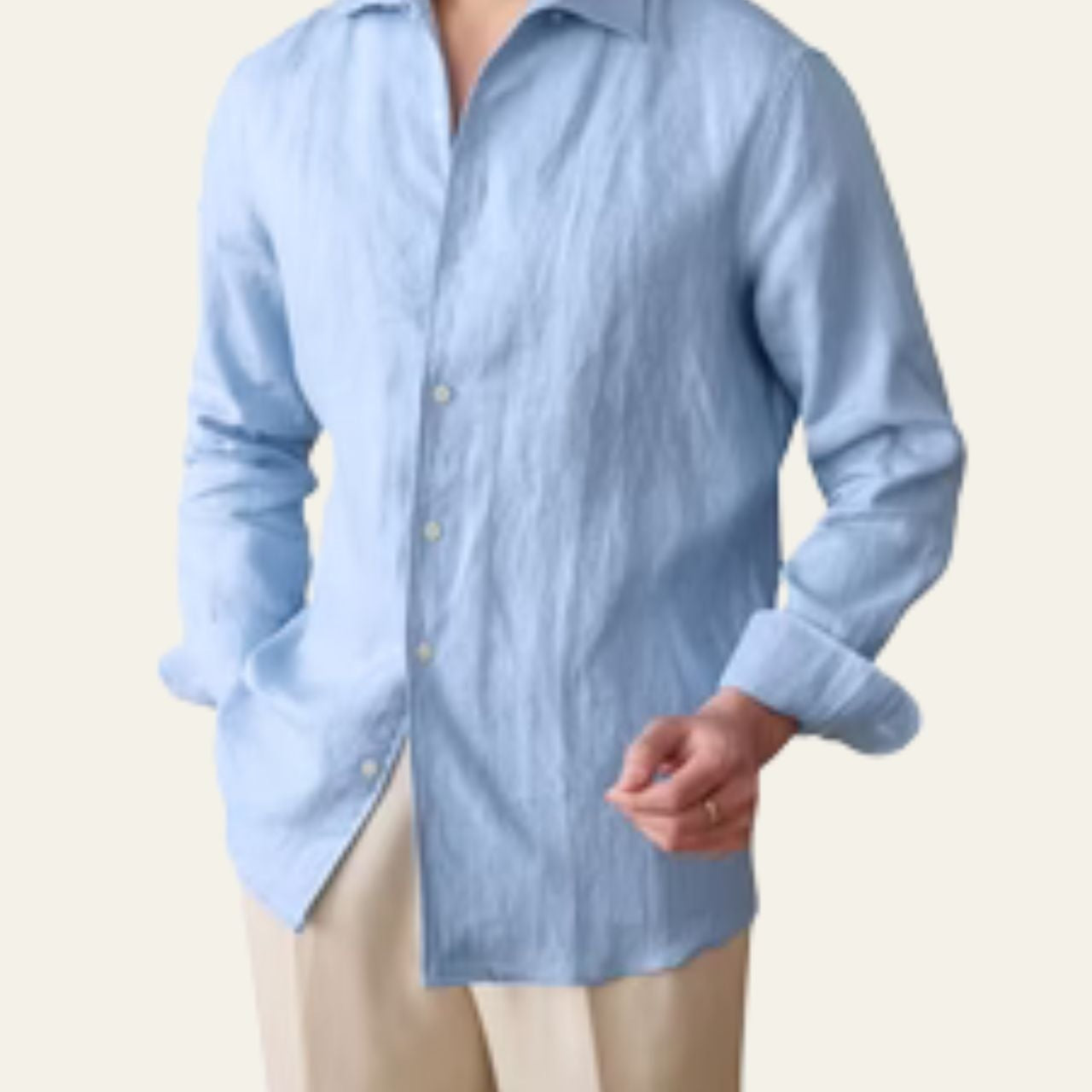Aurazio Camicia di Lino da Uomo