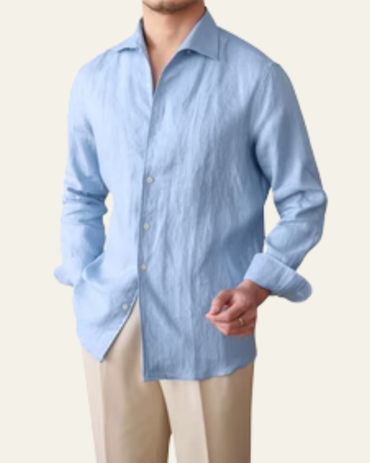 Aurazio Camicia di Lino da Uomo